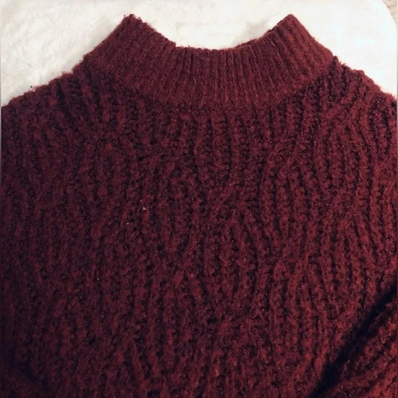 Chelsea & Violet Girls Knit Turtleneck Pullover Sweater Size XL color Plum - Picture 3 of 5